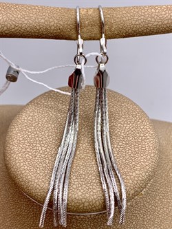 *Серьги Петли Кисточки снейк арт. НС 22-343-3-626 Вес 5,35 г - фото 333327 *Серьги Петли Кисточки снейк арт. НС 22-343-3-626 Вес 5,35 г - фото 333327