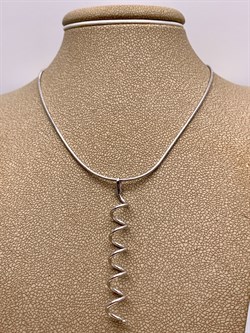 *Колье р.45 Снейк Пружина арт. НХ 22-1626-3-566 Вес 5,29 г - фото 333603