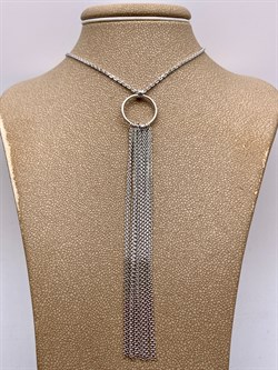 *Колье р.40 Якорь Бахрома арт. НХ 22-1629-3-020 Вес 7,82 г - фото 333657