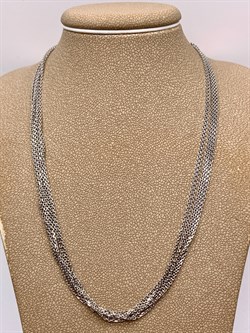 Шейное украшение р.40-45 Якорь 6 рядов арт. 8100469-С888-01-980 Вес 8,81 г - фото 333824