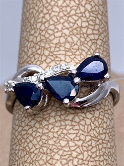 *КОЛЬЦО р.17 Корунд Синий Сапфир арт. R00322-311, (вес 2,65 г) - фото 333835 *КОЛЬЦО р.17 Корунд Синий Сапфир арт. R00322-311, (вес 2,65 г) - фото 333835