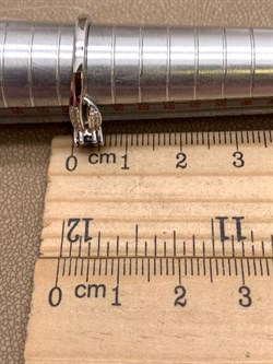 *КОЛЬЦО р.17,5 Корунд Синий Сапфир арт. R00501-543, (вес 2,43 г) - фото 333841