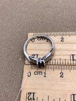 *КОЛЬЦО р.17,5 Корунд Синий Сапфир арт. R00501-543, (вес 2,43 г) - фото 333848