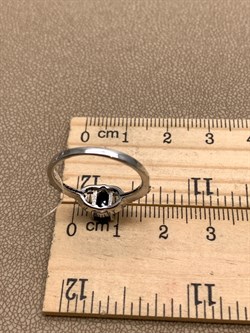 *КОЛЬЦО р.17,5 Корунд Синий Сапфир арт. R00396-214, (вес 2,28 г) - фото 333870