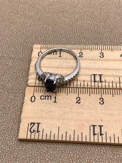 *КОЛЬЦО р.17,5 Корунд Синий Сапфир арт. R00396-214, (вес 2,28 г) - фото 333871