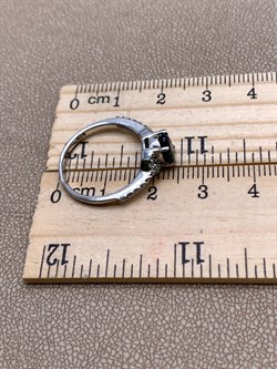 *КОЛЬЦО р.17,5 Корунд Синий Сапфир арт. R00396-214, (вес 2,28 г) - фото 333872