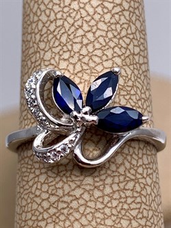 *КОЛЬЦО р.17 Корунд Синий Сапфир арт. R00628-255, (вес 2,83 г) - фото 333878 *КОЛЬЦО р.17 Корунд Синий Сапфир арт. R00628-255, (вес 2,83 г) - фото 333878