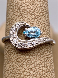 *КОЛЬЦО р.17,5 Голубой Топаз арт. R00096-533, (вес 1,8 г) - фото 333929 *КОЛЬЦО р.17,5 Голубой Топаз арт. R00096-533, (вес 1,8 г) - фото 333929