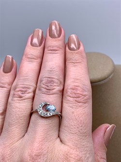 *КОЛЬЦО р.17,5 Голубой Топаз арт. R00096-533, (вес 1,8 г) - фото 333930 *КОЛЬЦО р.17,5 Голубой Топаз арт. R00096-533, (вес 1,8 г) - фото 333930