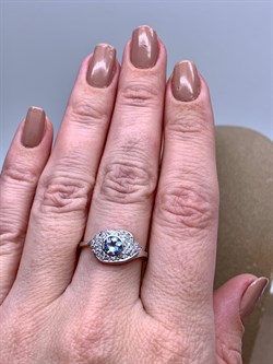 *Кольцо р.18  Голубой Топаз арт. R00032-130 вес 2,48 г - фото 333940 *Кольцо р.18  Голубой Топаз арт. R00032-130 вес 2,48 г - фото 333940