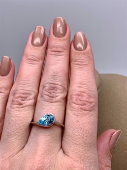 *Кольцо р.17,5 Голубой Топаз арт. R00029-934 вес 3,07 г - фото 333950 *Кольцо р.17,5 Голубой Топаз арт. R00029-934 вес 3,07 г - фото 333950