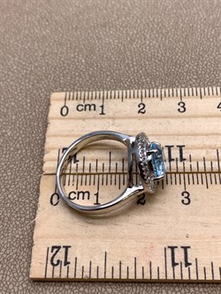 *Кольцо р.18 Голубой Топаз арт. R00002-069 вес 4,23 г - фото 333993 *Кольцо р.18 Голубой Топаз арт. R00002-069 вес 4,23 г - фото 333993