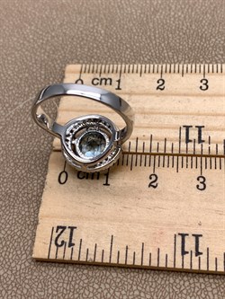 *Кольцо р.17 Голубой Топаз арт. R00002-045 вес 4,71 г - фото 334011