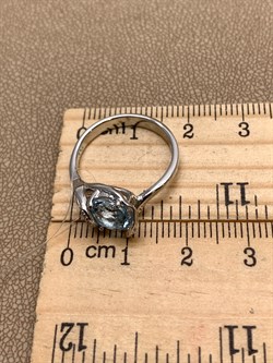 *КОЛЬЦО р.17 Голубой Топаз арт. R00013-704, (вес 2,77 г) - фото 334030 *КОЛЬЦО р.17 Голубой Топаз арт. R00013-704, (вес 2,77 г) - фото 334030