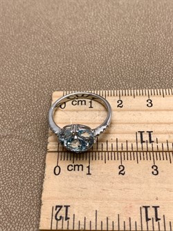 *Кольцо р.18 Голубой Топаз арт. R00082-205, (вес 2,74 г) - фото 334041 *Кольцо р.18 Голубой Топаз арт. R00082-205, (вес 2,74 г) - фото 334041