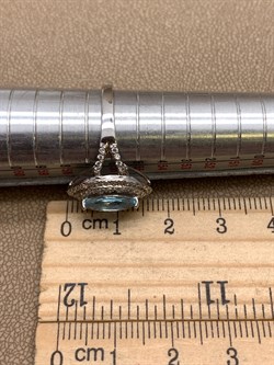 *КОЛЬЦО р.18 Голубой Топаз арт. R00017-958, (вес 3,26 г) - фото 334044 *КОЛЬЦО р.18 Голубой Топаз арт. R00017-958, (вес 3,26 г) - фото 334044