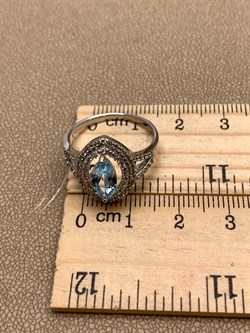 *КОЛЬЦО р.18 Голубой Топаз арт. R00017-958, (вес 3,26 г) - фото 334052 *КОЛЬЦО р.18 Голубой Топаз арт. R00017-958, (вес 3,26 г) - фото 334052