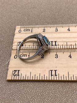 *КОЛЬЦО р.18 Голубой Топаз арт. R00017-958, (вес 3,26 г) - фото 334053 *КОЛЬЦО р.18 Голубой Топаз арт. R00017-958, (вес 3,26 г) - фото 334053