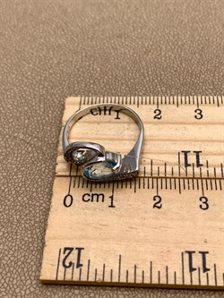 *Кольцо р.17,5 Голубой Топаз арт. R00026-132 вес 3,18 г - фото 334062 *Кольцо р.17,5 Голубой Топаз арт. R00026-132 вес 3,18 г - фото 334062