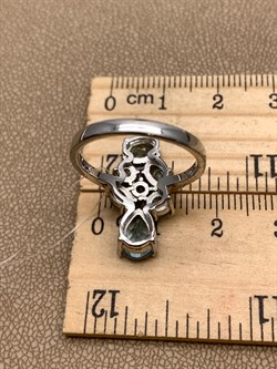 *КОЛЬЦО р.17,5 Голубой Топаз арт. R00083-357, (вес 4,58 г) - фото 334080 *КОЛЬЦО р.17,5 Голубой Топаз арт. R00083-357, (вес 4,58 г) - фото 334080