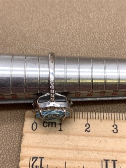 *КОЛЬЦО р.17 Голубой Топаз арт. R00087-391, (вес 5,19 г) - фото 334084 *КОЛЬЦО р.17 Голубой Топаз арт. R00087-391, (вес 5,19 г) - фото 334084