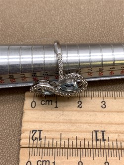 *Кольцо р.17,5 Голубой Топаз арт. R00107-421 Вес 4,39 г - фото 334095 *Кольцо р.17,5 Голубой Топаз арт. R00107-421 Вес 4,39 г - фото 334095