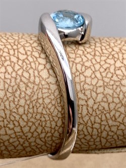 *КОЛЬЦО р.17 Голубой Топаз арт. R00072-693, (вес 2,62 г) - фото 334107 *КОЛЬЦО р.17 Голубой Топаз арт. R00072-693, (вес 2,62 г) - фото 334107