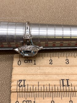 *КОЛЬЦО р.17 Голубой Топаз арт. R00094-499, (вес 3,35 г) - фото 334114 *КОЛЬЦО р.17 Голубой Топаз арт. R00094-499, (вес 3,35 г) - фото 334114