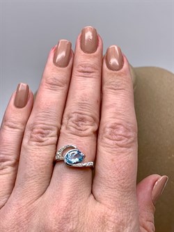 *Кольцо р.17 Голубой Топаз арт. R00026-895 вес 2,92 г - фото 334140 *Кольцо р.17 Голубой Топаз арт. R00026-895 вес 2,92 г - фото 334140