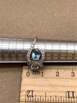 *КОЛЬЦО р.17 Голубой Топаз арт. R00097-195, (вес 3,27 г) - фото 334155 *КОЛЬЦО р.17 Голубой Топаз арт. R00097-195, (вес 3,27 г) - фото 334155