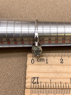 *КОЛЬЦО р.18 Голубой Топаз арт. R00057-464, (вес 3,26 г) - фото 334165