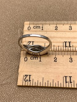 *КОЛЬЦО р.18 Голубой Топаз арт. R00057-464, (вес 3,26 г) - фото 334171