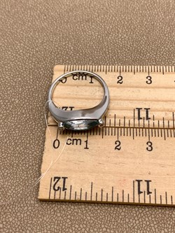 *КОЛЬЦО р.18 Голубой Топаз арт. R00057-464, (вес 3,26 г) - фото 334172