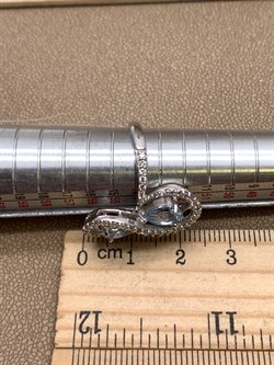 *Кольцо р.17,5 Голубой Топаз арт. R00107-770 Вес 4,46 г - фото 334175 *Кольцо р.17,5 Голубой Топаз арт. R00107-770 Вес 4,46 г - фото 334175