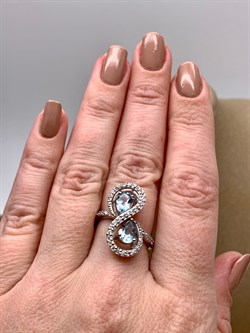 *Кольцо р.17,5 Голубой Топаз арт. R00107-770 Вес 4,46 г - фото 334181 *Кольцо р.17,5 Голубой Топаз арт. R00107-770 Вес 4,46 г - фото 334181