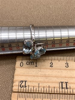 *Кольцо р.17,5 Голубой Топаз арт. R00031-107 вес 4,1 г - фото 334186 *Кольцо р.17,5 Голубой Топаз арт. R00031-107 вес 4,1 г - фото 334186