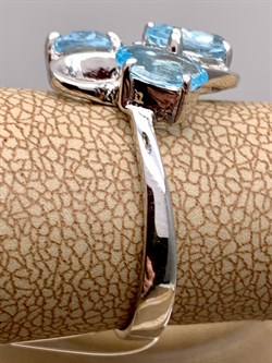 *Кольцо р.17,5 Голубой Топаз арт. R00031-107 вес 4,1 г - фото 334189 *Кольцо р.17,5 Голубой Топаз арт. R00031-107 вес 4,1 г - фото 334189