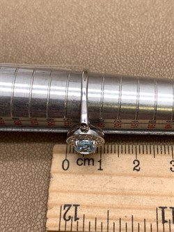 *Кольцо р.17,5 Голубой Топаз арт. R00093-824 вес 2,14 г - фото 334196 *Кольцо р.17,5 Голубой Топаз арт. R00093-824 вес 2,14 г - фото 334196