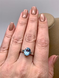 *КОЛЬЦО Голубой Топаз арт. R00047-719, (вес около 3,66 г) - фото 334211 *КОЛЬЦО Голубой Топаз арт. R00047-719, (вес около 3,66 г) - фото 334211
