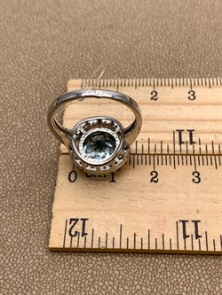 *КОЛЬЦО р.18 Голубой Топаз арт. R00043-965, (вес 5,43 г) - фото 334244 *КОЛЬЦО р.18 Голубой Топаз арт. R00043-965, (вес 5,43 г) - фото 334244