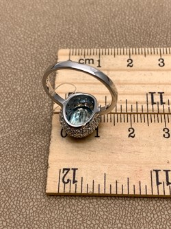 *КОЛЬЦО р.18 Голубой Топаз арт. R00020-135, (вес 4,35 г) - фото 334256 *КОЛЬЦО р.18 Голубой Топаз арт. R00020-135, (вес 4,35 г) - фото 334256