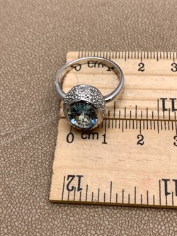 *КОЛЬЦО р.18 Голубой Топаз арт. R00020-135, (вес 4,35 г) - фото 334257 *КОЛЬЦО р.18 Голубой Топаз арт. R00020-135, (вес 4,35 г) - фото 334257