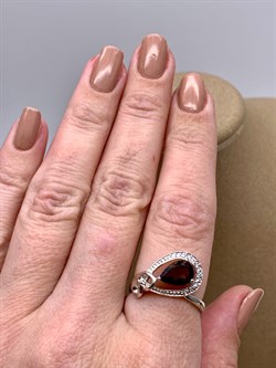 *Кольцо р.18 Раухтопаз Дымчатый Кварц арт. R00309-078 вес 3,82 г - фото 334306