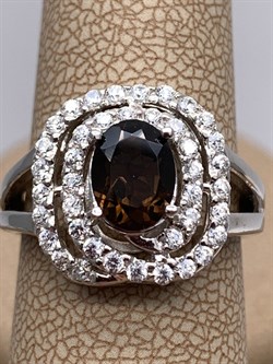 *Кольцо р.17,5 Раухтопаз Дымчатый Кварц арт. R00196-855 Вес 5,09 г - фото 334327 *Кольцо р.17,5 Раухтопаз Дымчатый Кварц арт. R00196-855 Вес 5,09 г - фото 334327