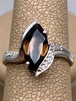 *КОЛЬЦО р.17 Раухтопаз Дымчатый Кварц арт. R00028-613, (вес 2,73 г) - фото 334338 *КОЛЬЦО р.17 Раухтопаз Дымчатый Кварц арт. R00028-613, (вес 2,73 г) - фото 334338