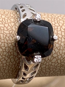 *Кольцо р.17,5 Раухтопаз Дымчатый Кварц арт. R00584-995, (вес 3,12 г) - фото 334356 *Кольцо р.17,5 Раухтопаз Дымчатый Кварц арт. R00584-995, (вес 3,12 г) - фото 334356