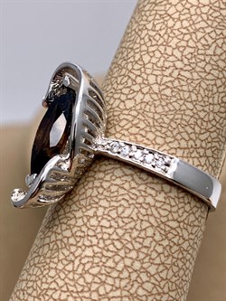 *КОЛЬЦО р.18 Раухтопаз Дымчатый Кварц арт. R00634-355, (вес 3,73 г) - фото 334378 *КОЛЬЦО р.18 Раухтопаз Дымчатый Кварц арт. R00634-355, (вес 3,73 г) - фото 334378