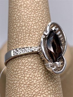 *КОЛЬЦО р.18 Раухтопаз Дымчатый Кварц арт. R00634-355, (вес 3,73 г) - фото 334379 *КОЛЬЦО р.18 Раухтопаз Дымчатый Кварц арт. R00634-355, (вес 3,73 г) - фото 334379