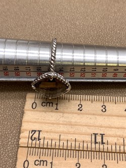 *КОЛЬЦО р.17,5 Раухтопаз Дымчатый Кварц арт. R00485-214, (вес 3,86 г) - фото 334387