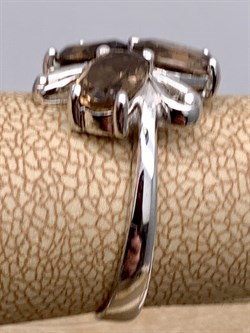 *КОЛЬЦО р.17 Раухтопаз Дымчатый Кварц арт. R00223-643, (вес 3,2 г) - фото 334402